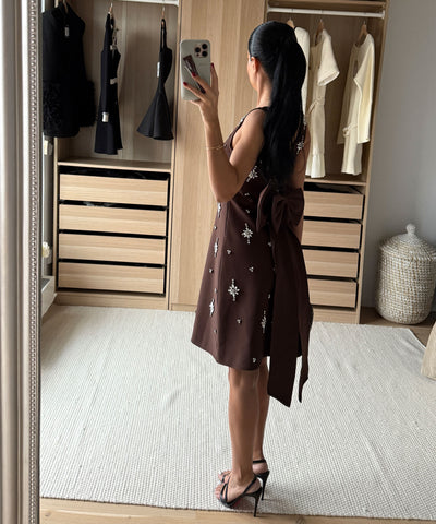Mini Kleid Maxia Braun Ladypolitan ♡