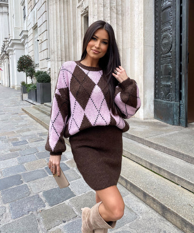 Strickrock Mileyna Dunkelbraun Ladypolitan ♡