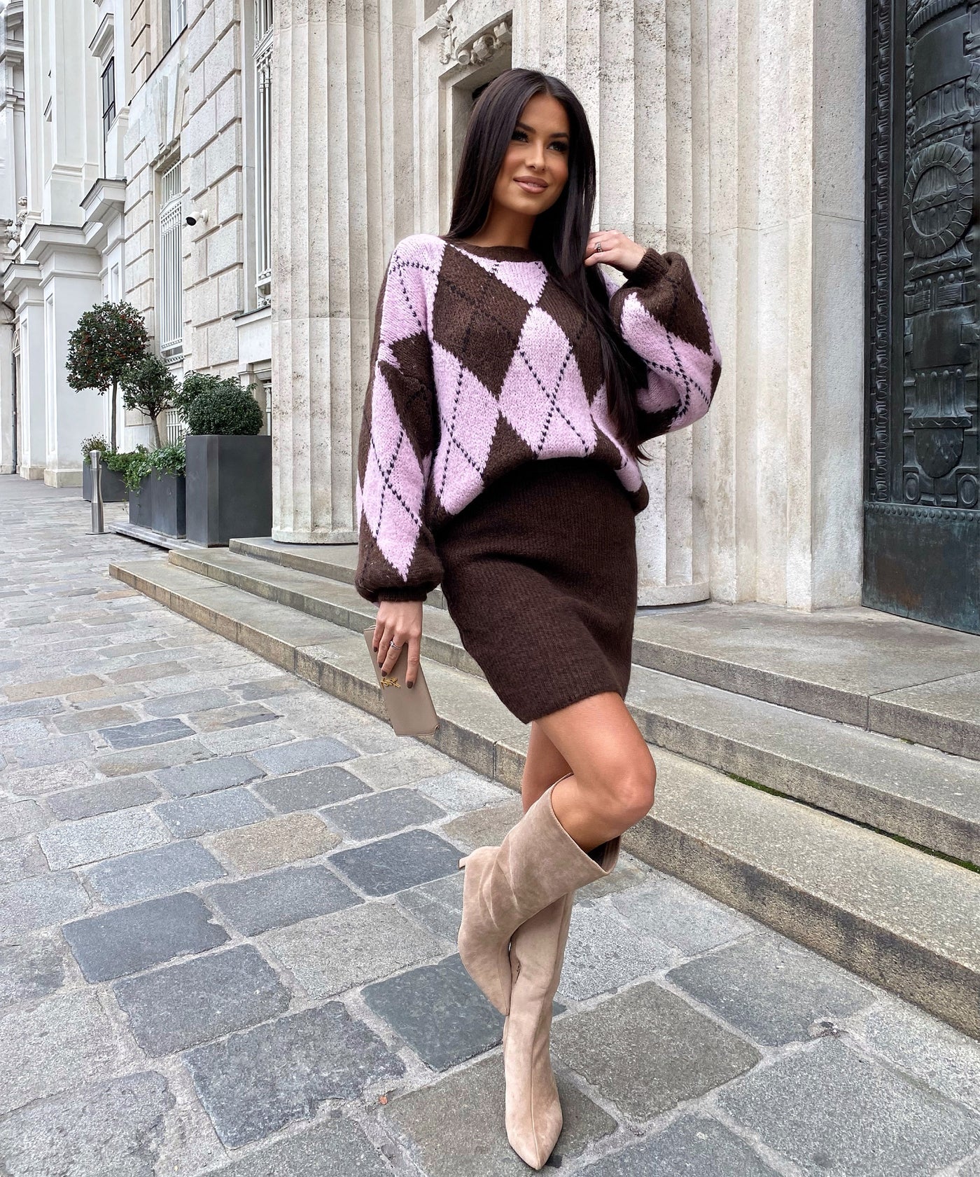 Strickrock Mileyna Dunkelbraun Ladypolitan ♡