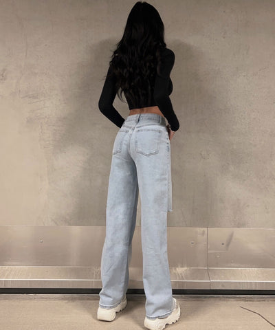 Stretch Baggy Jeans Janni Hellblau  Ladypolitan ♡   