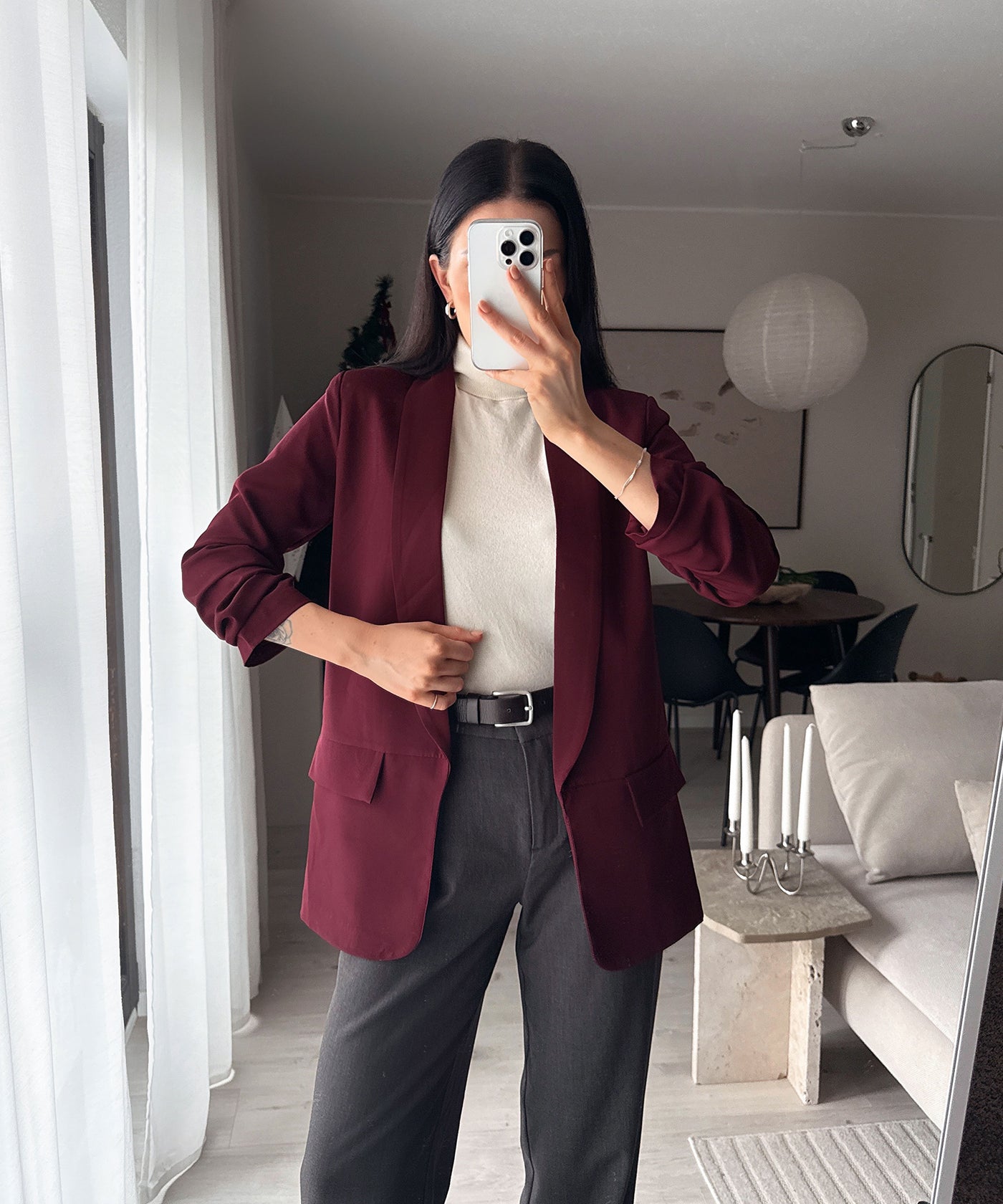 Blazer Mykonos Weinrot