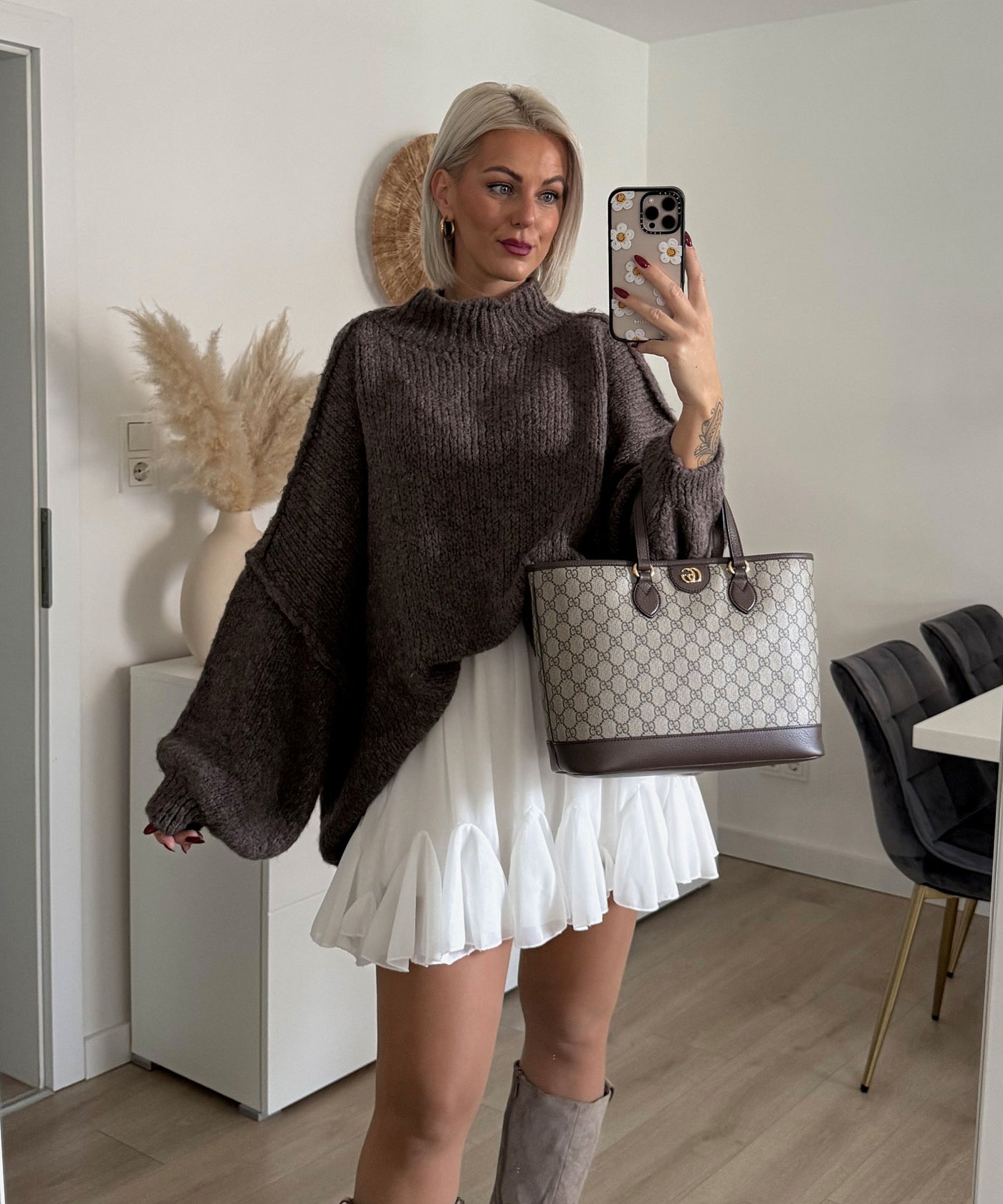 Oversize Pullover Nata Braun