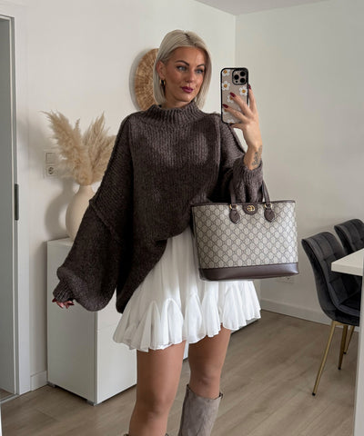 Oversize Pullover Nata Braun