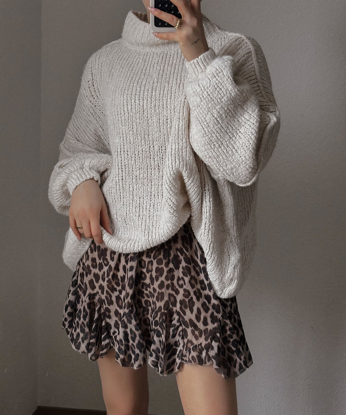 Oversize Pullover Nata Beige