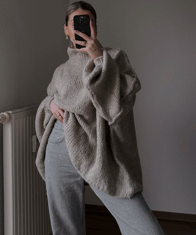 Oversize Pullover Nata Taupe