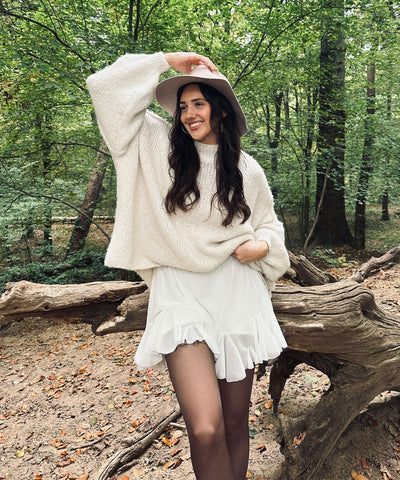 Oversize Pullover Nata Beige Ladypolitan ♡