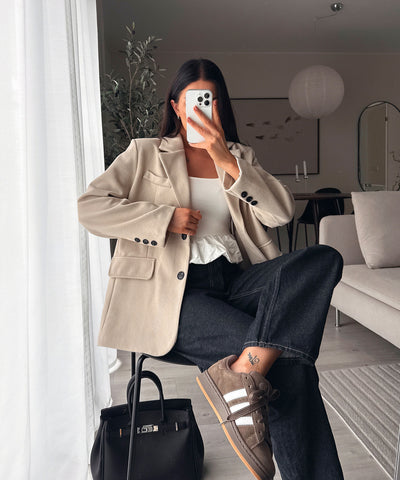 Oversize Blazer Nila Beige Ladypolitan ♡