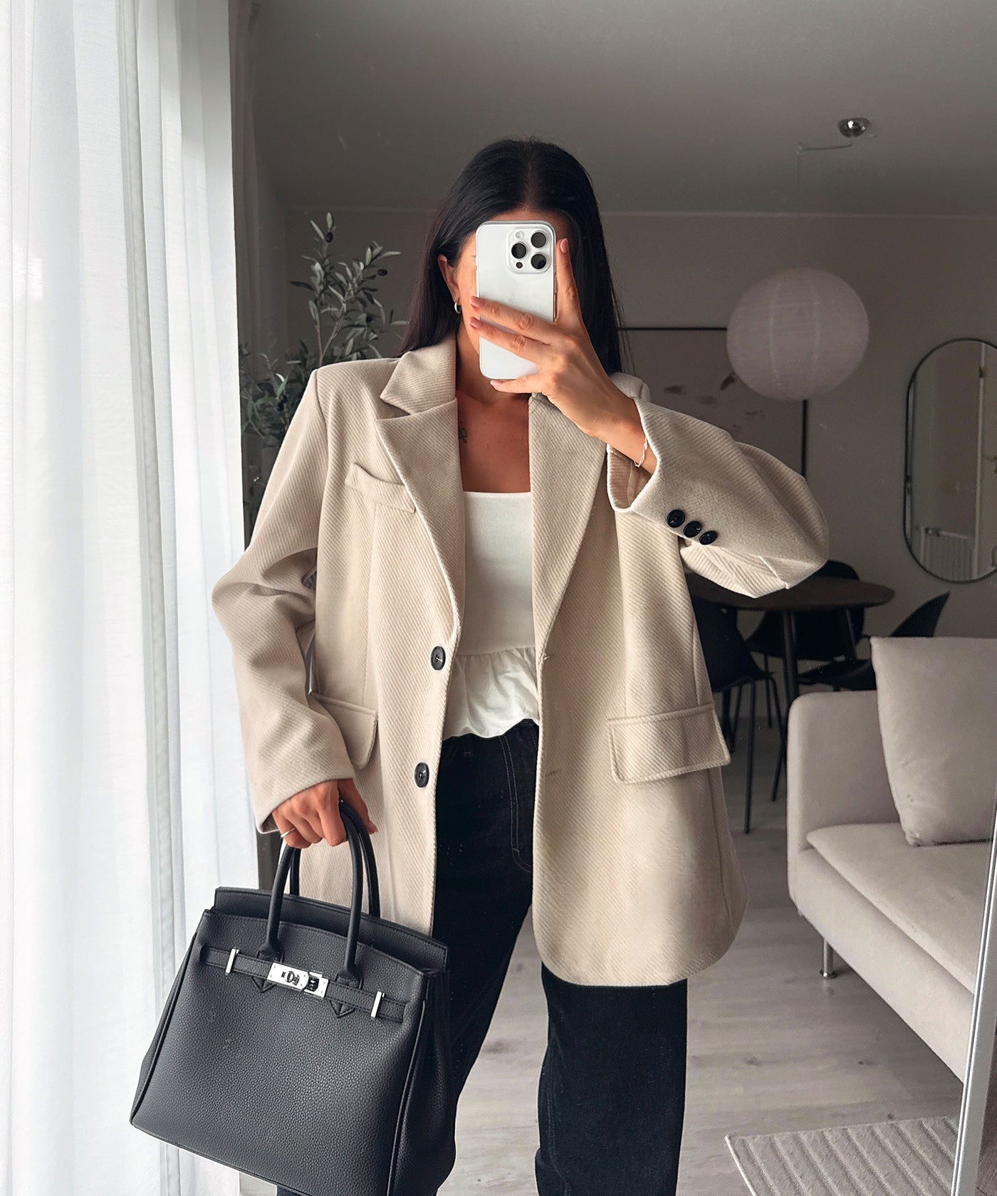 Oversize Blazer Nila Beige Ladypolitan ♡