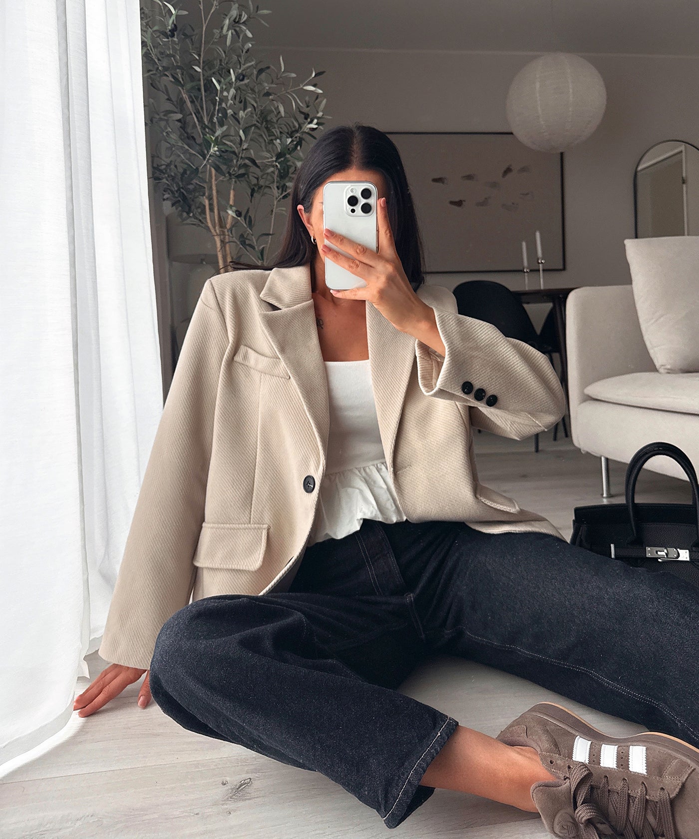 Oversize Blazer Nila Beige Ladypolitan ♡