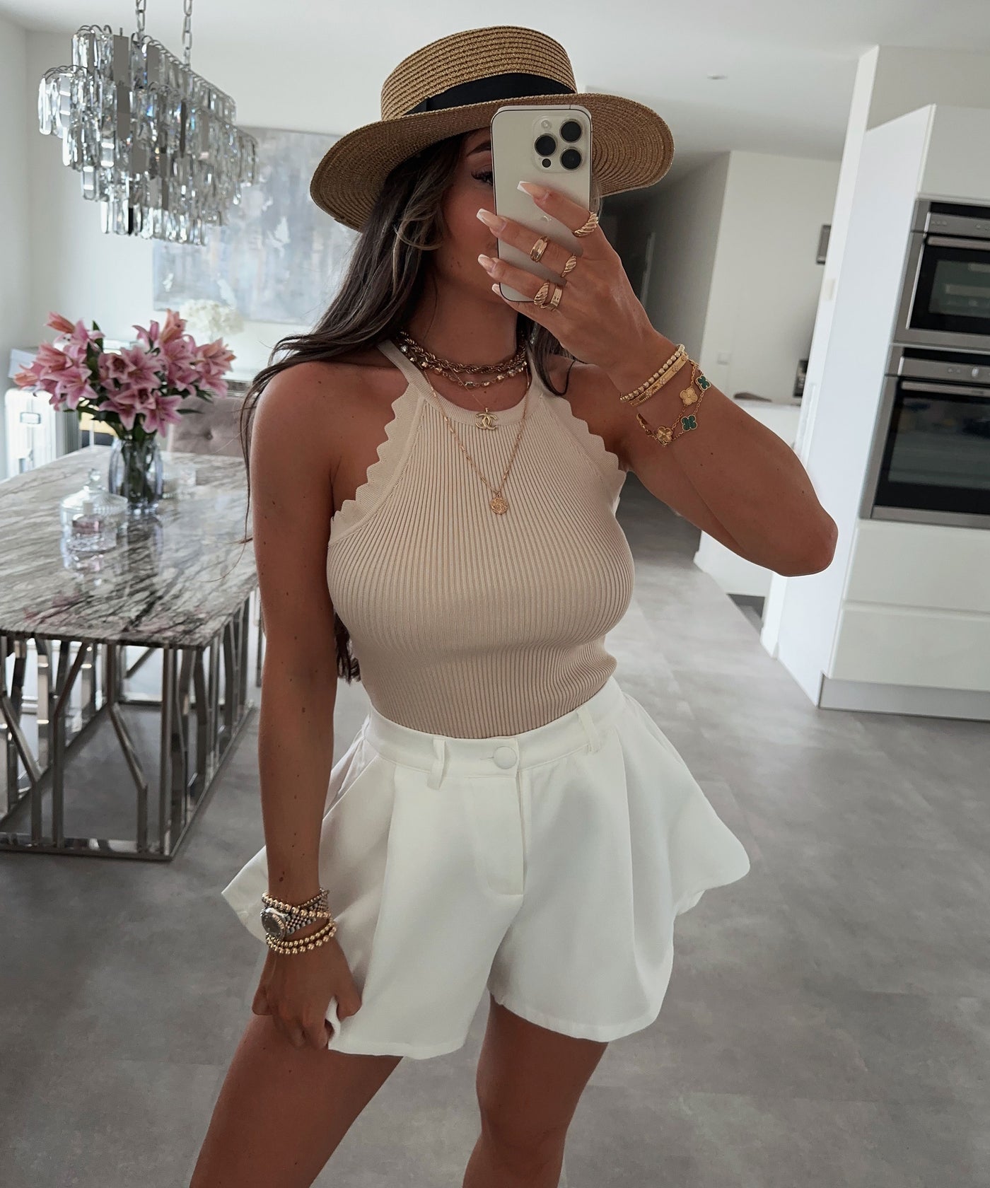 Shorts Melania Weiß  Ladypolitan ♡   