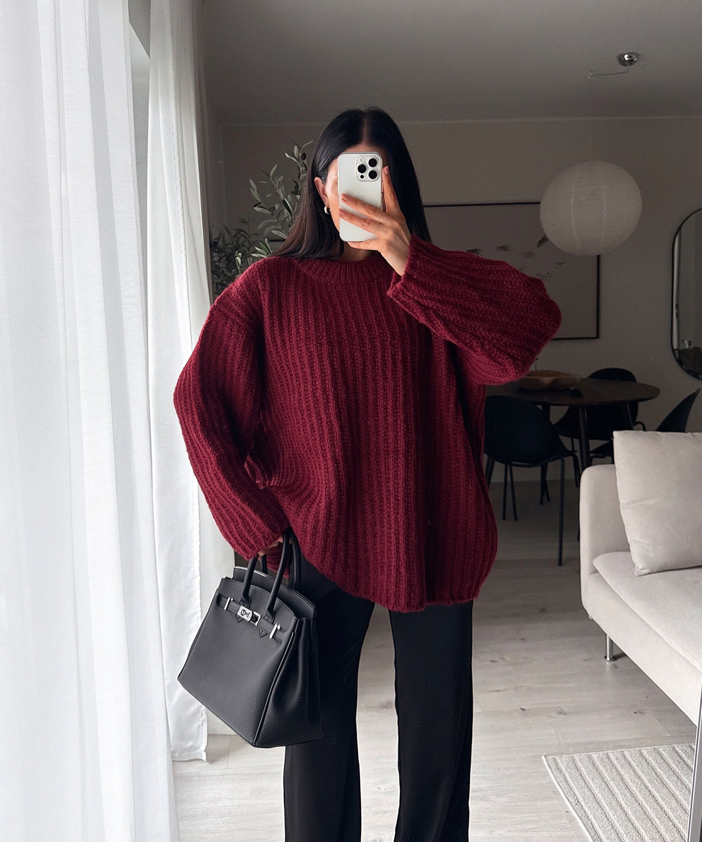 Oversize Pullover Olivia Weinrot