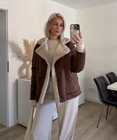 Lederjacke Penny braun Ladypolitan ♡