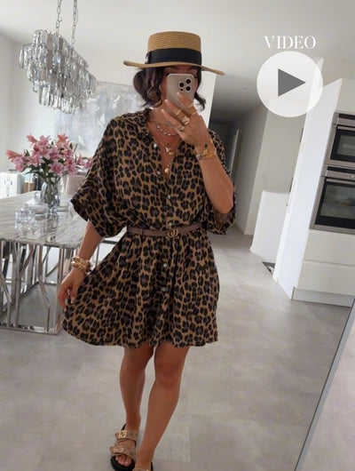 Ultra Oversize Musselin Bluse Kurzarm Nina Leo Ladypolitan ♡