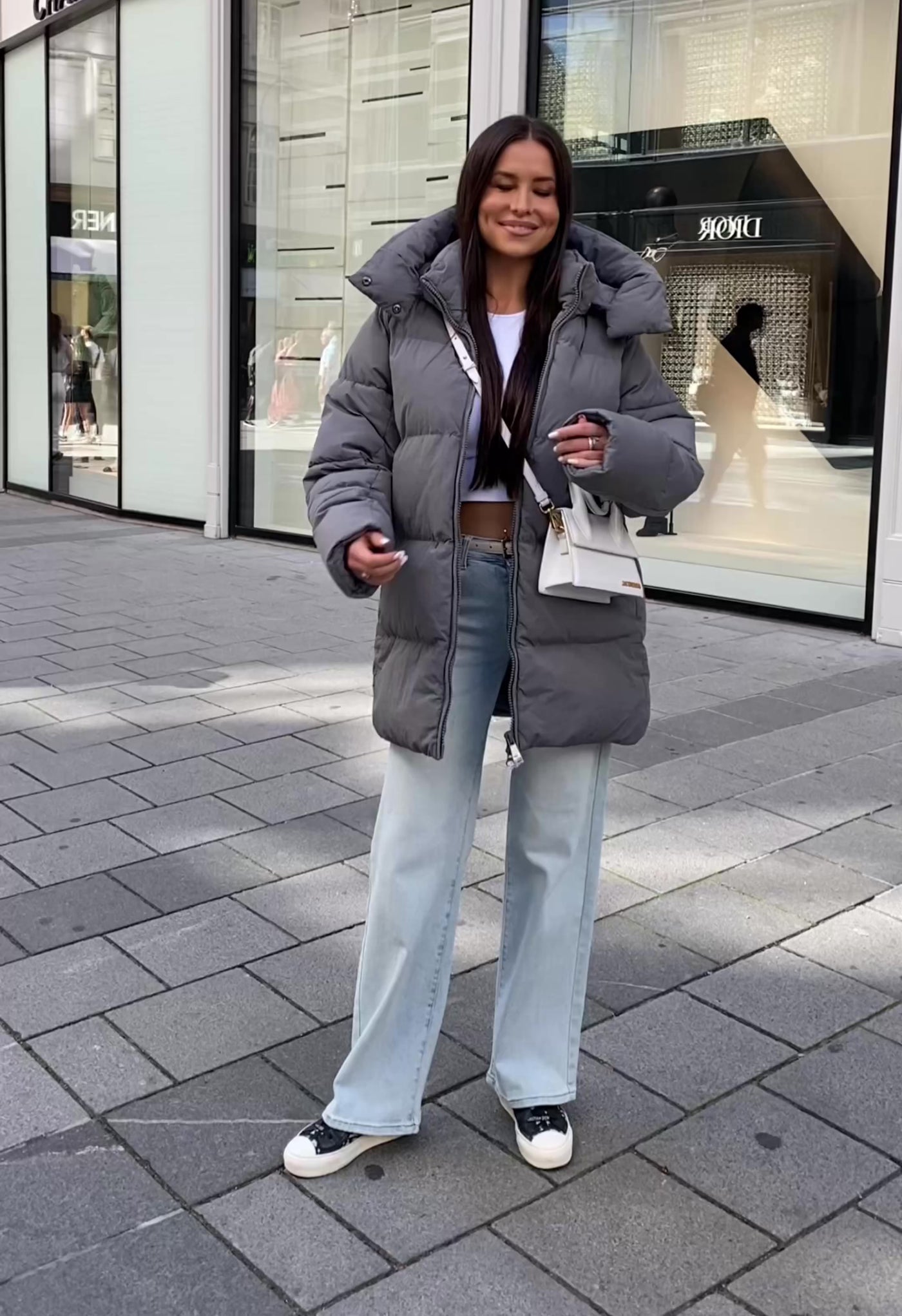 Jacke Addie Dunkelgrau Ladypolitan ♡