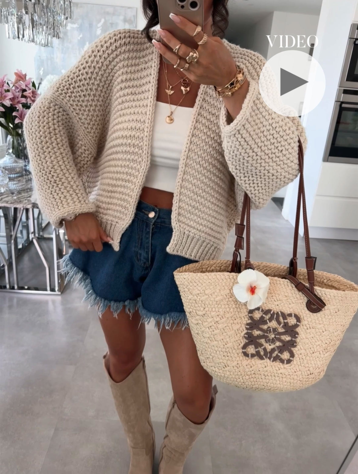 Cardigan Seyma Beige Ladypolitan ♡