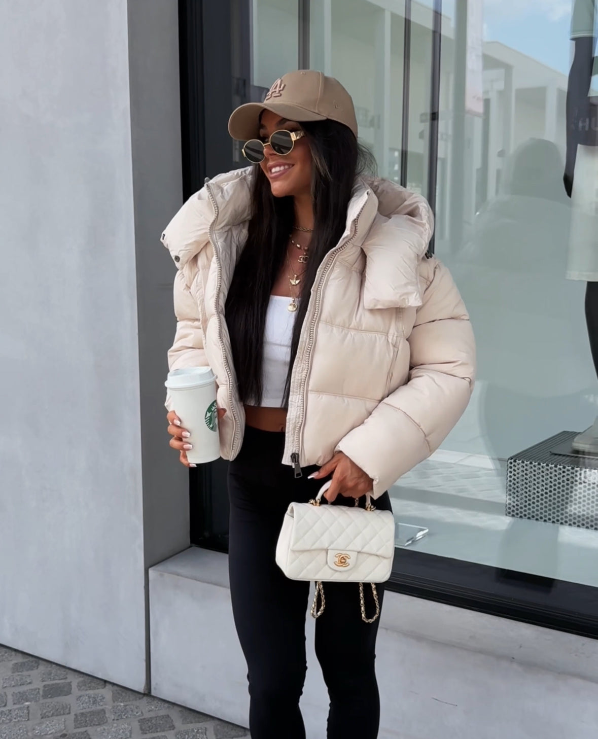 Steppjacke Stella Beige Ladypolitan ♡