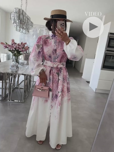 Maxi Kleid Orlia Rosa Ladypolitan ♡