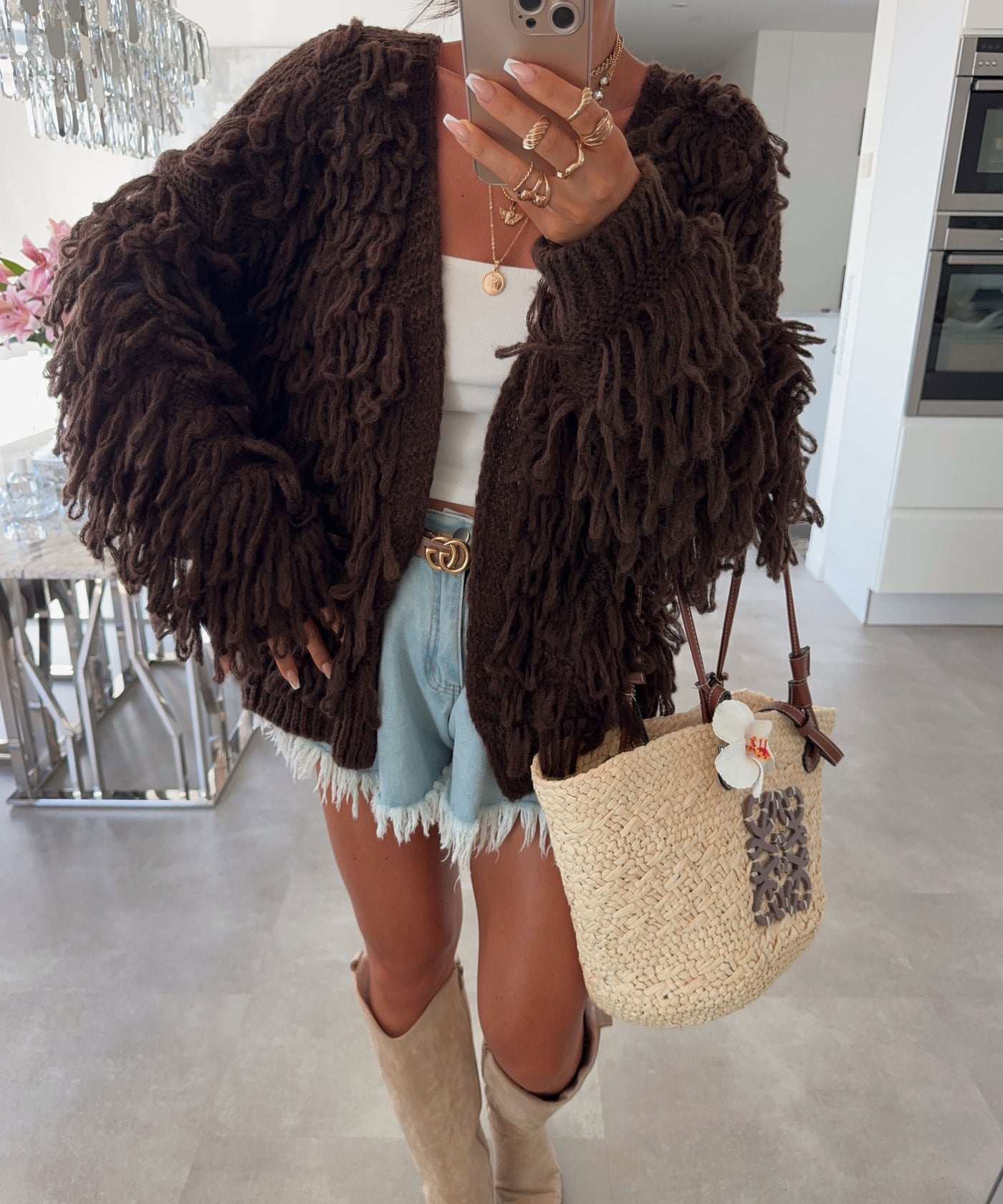 Cardigan Deria Dunkelbraun Ladypolitan ♡