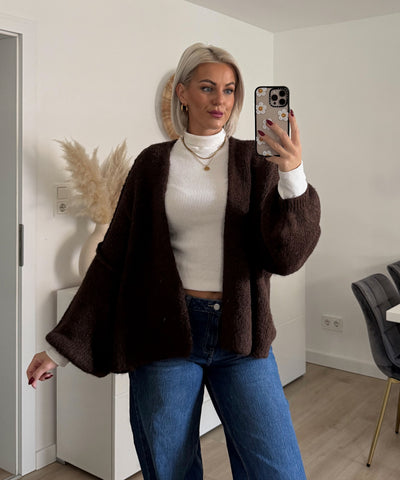Cardigan Ray Dunkelbraun Ladypolitan ♡
