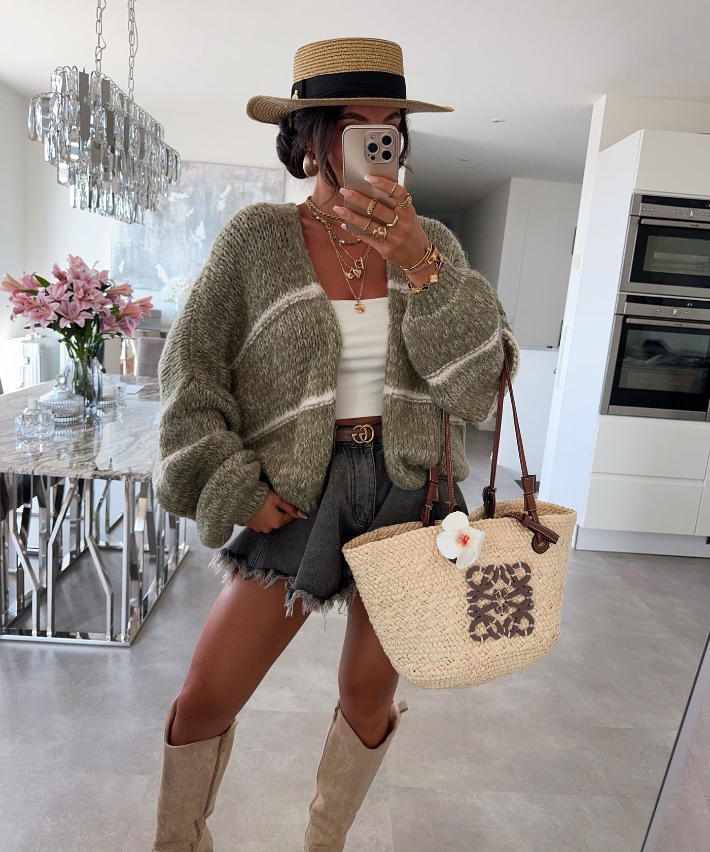 Strickjacke Fay Khaki Ladypolitan ♡