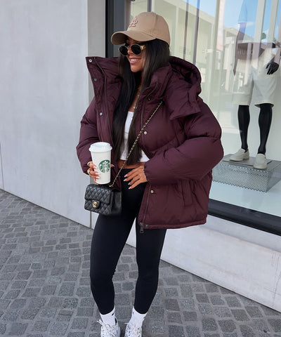 Pufferjacke Fina Weinrot Ladypolitan ♡