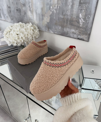 Teddy Slipper Zia Beige  Ladypolitan ♡   