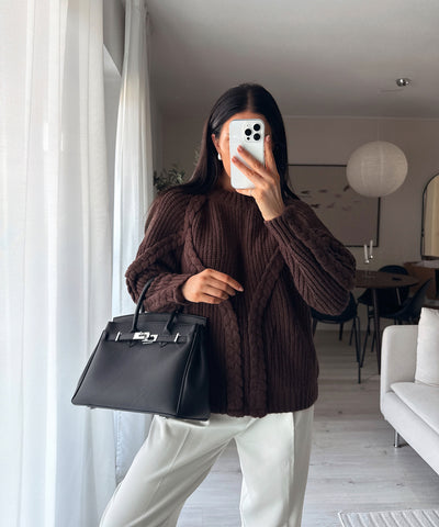 Pullover Lesedi Dunkelbraun Ladypolitan ♡
