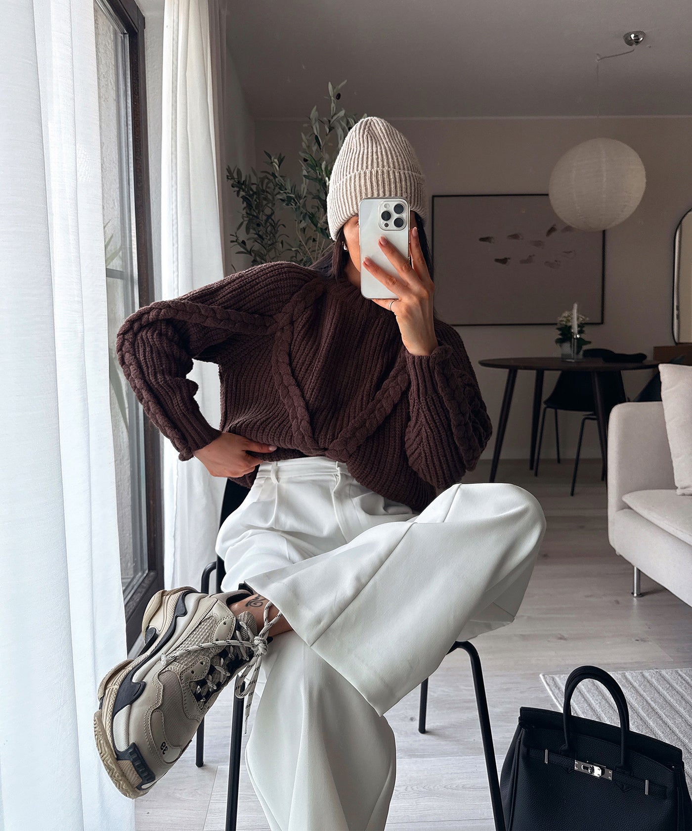 Pullover Lesedi Dunkelbraun Ladypolitan ♡