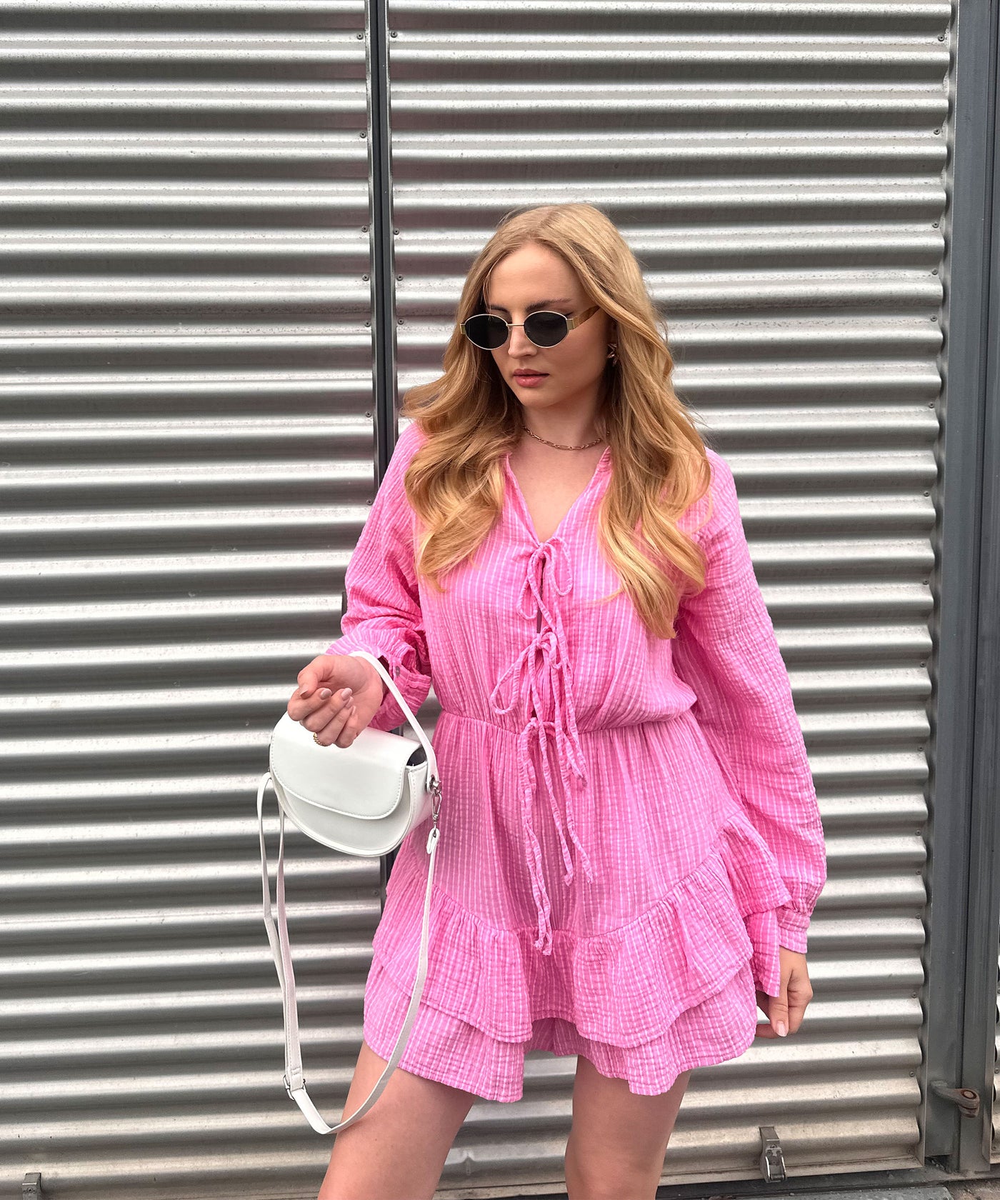 Musselin Jumpsuit Juan Schleife Hellpink Ladypolitan ♡