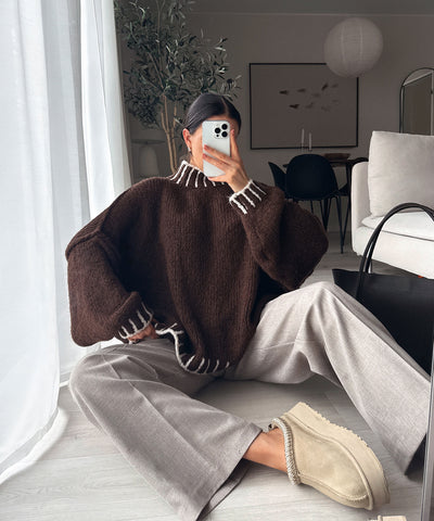 Pullover Salma Dunkelbraun