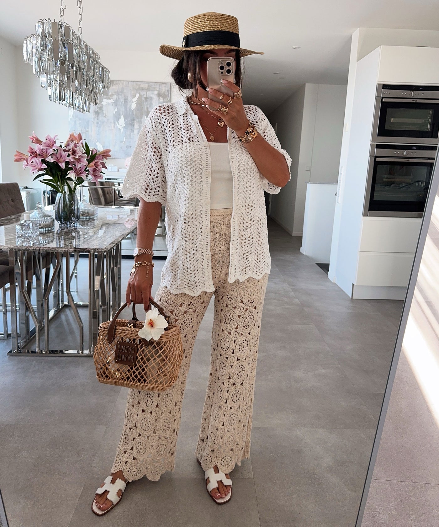 Häkel Hose Trisha Beige Ladypolitan ♡