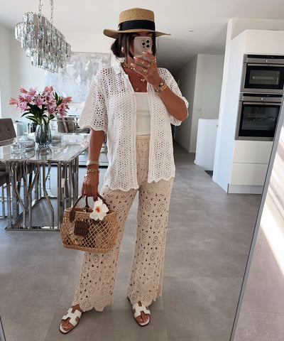 Häkel Hose Trisha Beige Ladypolitan ♡