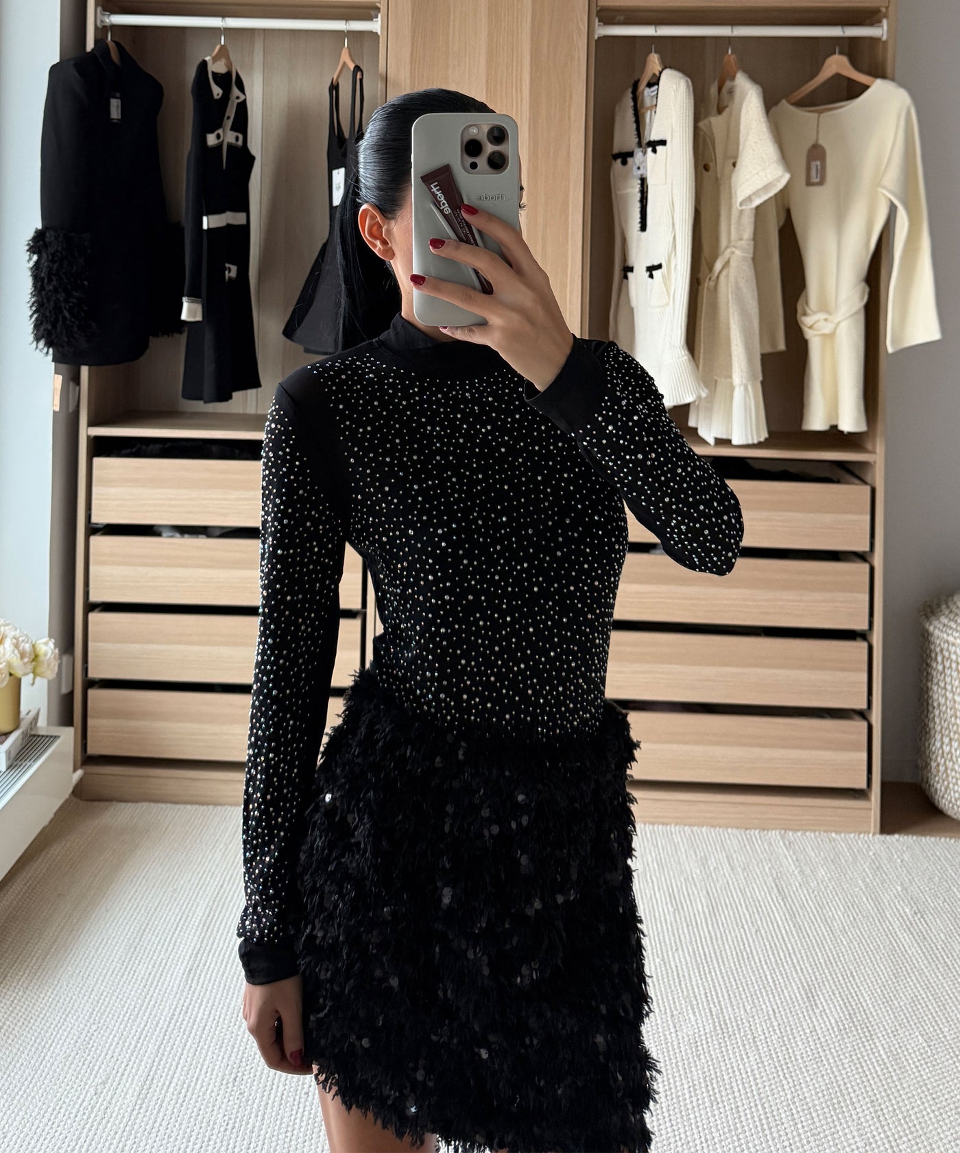 Body Sinderela Glitzer Schwarz Ladypolitan ♡