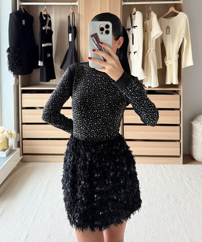 Body Sinderela Glitzer Schwarz Ladypolitan ♡