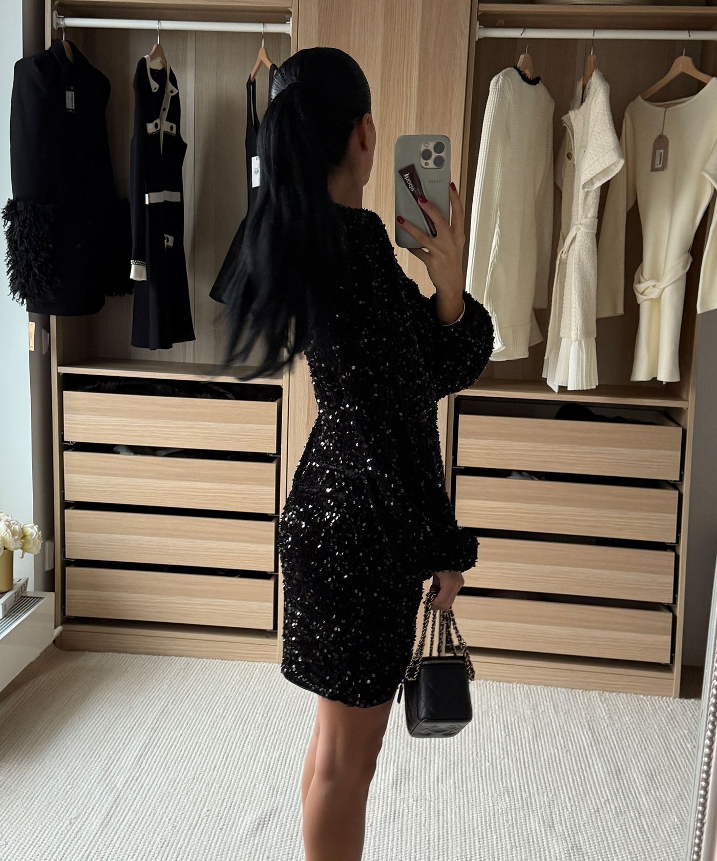 Mini Kleid Sonia Schwarz Ladypolitan ♡