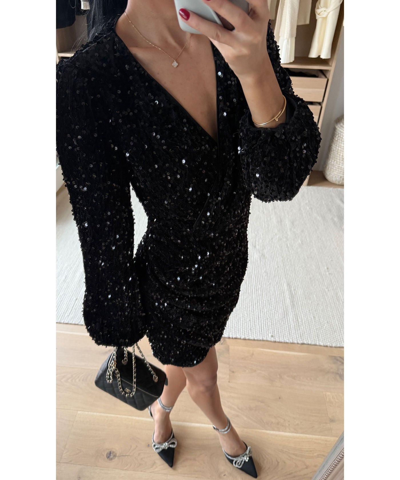 Mini Kleid Sonia Schwarz Ladypolitan ♡