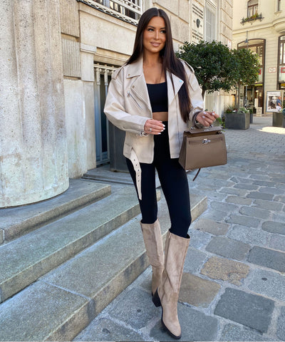 Stiefel Mena Beige Ladypolitan ♡