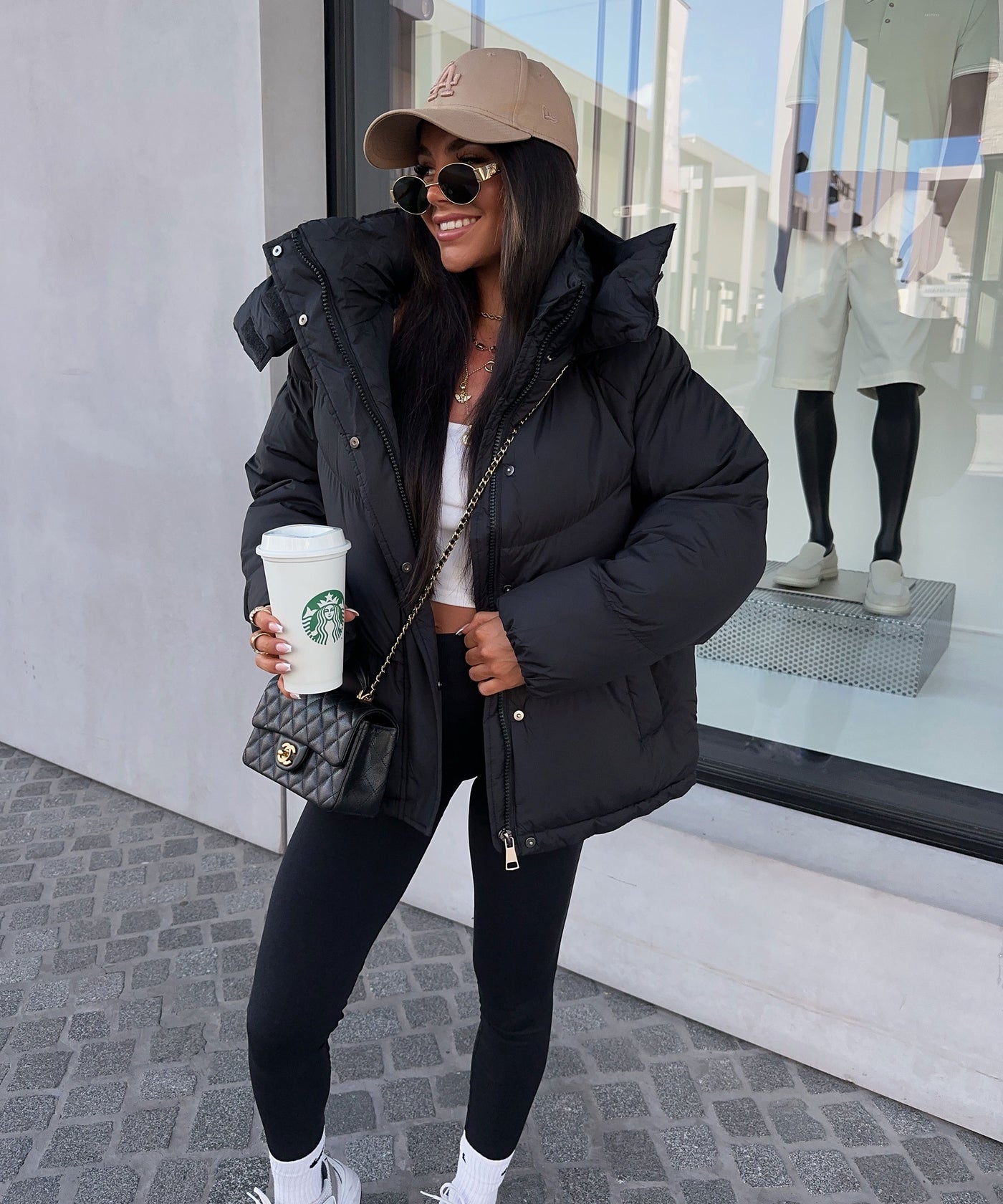 Pufferjacke Fina Schwarz Ladypolitan ♡