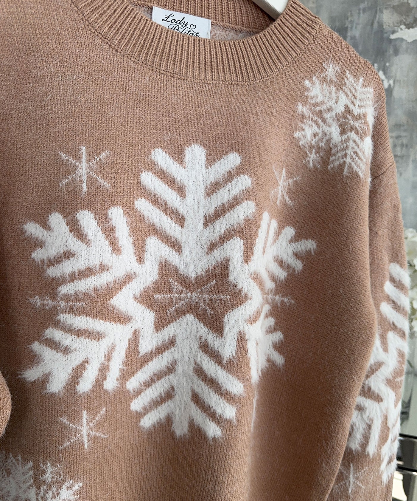 Pullover Snowflakes Camel Ladypolitan ♡