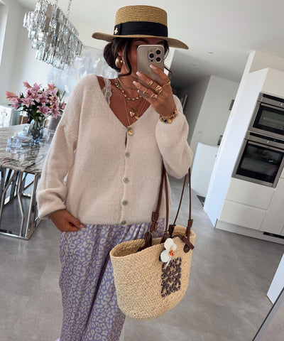 Cardigan Liz Beige Ladypolitan ♡