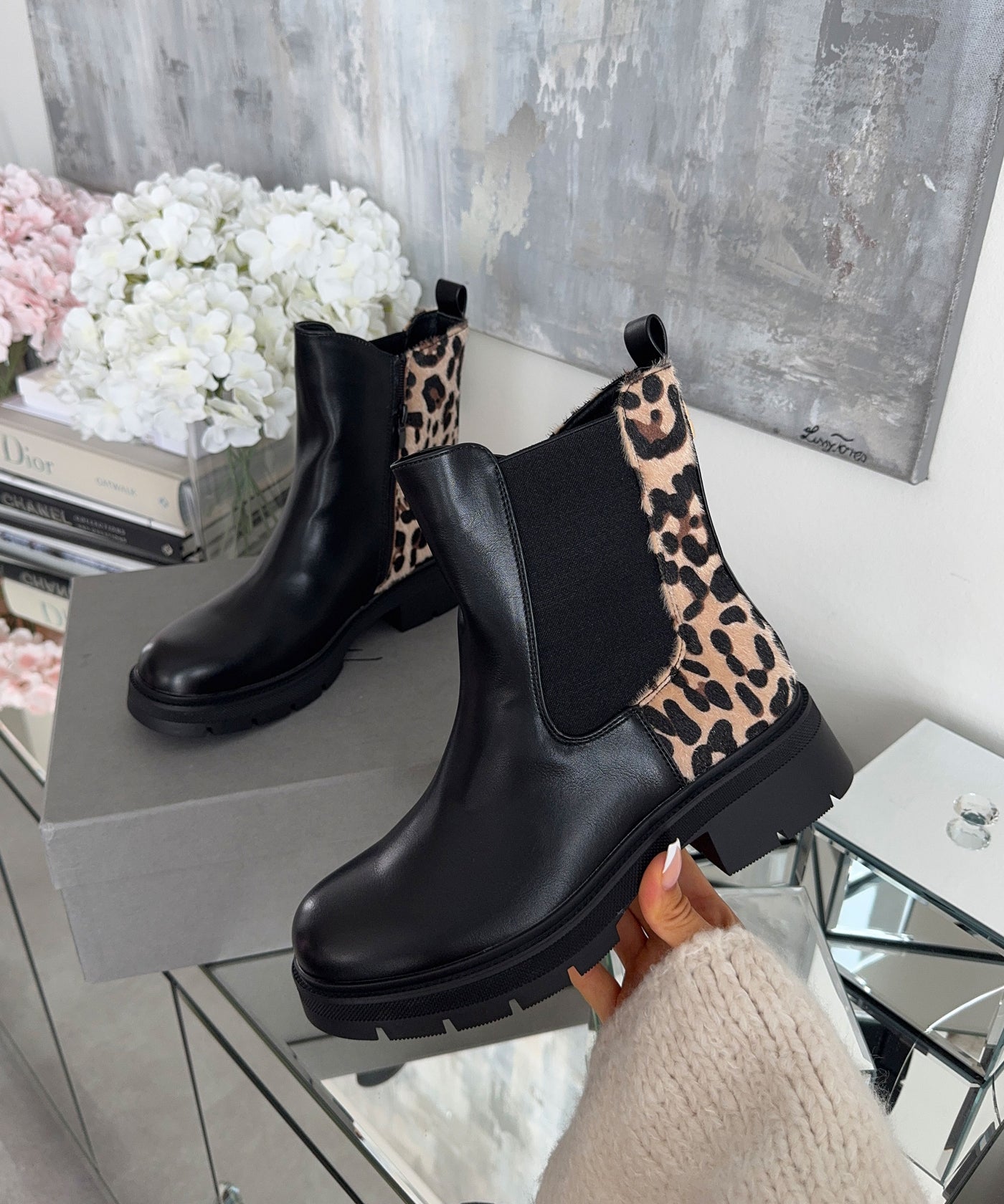 Boots Galina Schwarz Leo Ladypolitan ♡