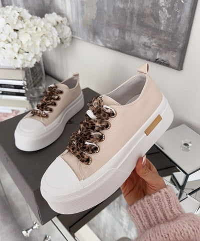 Sneaker Fabby Leo Beige Ladypolitan ♡