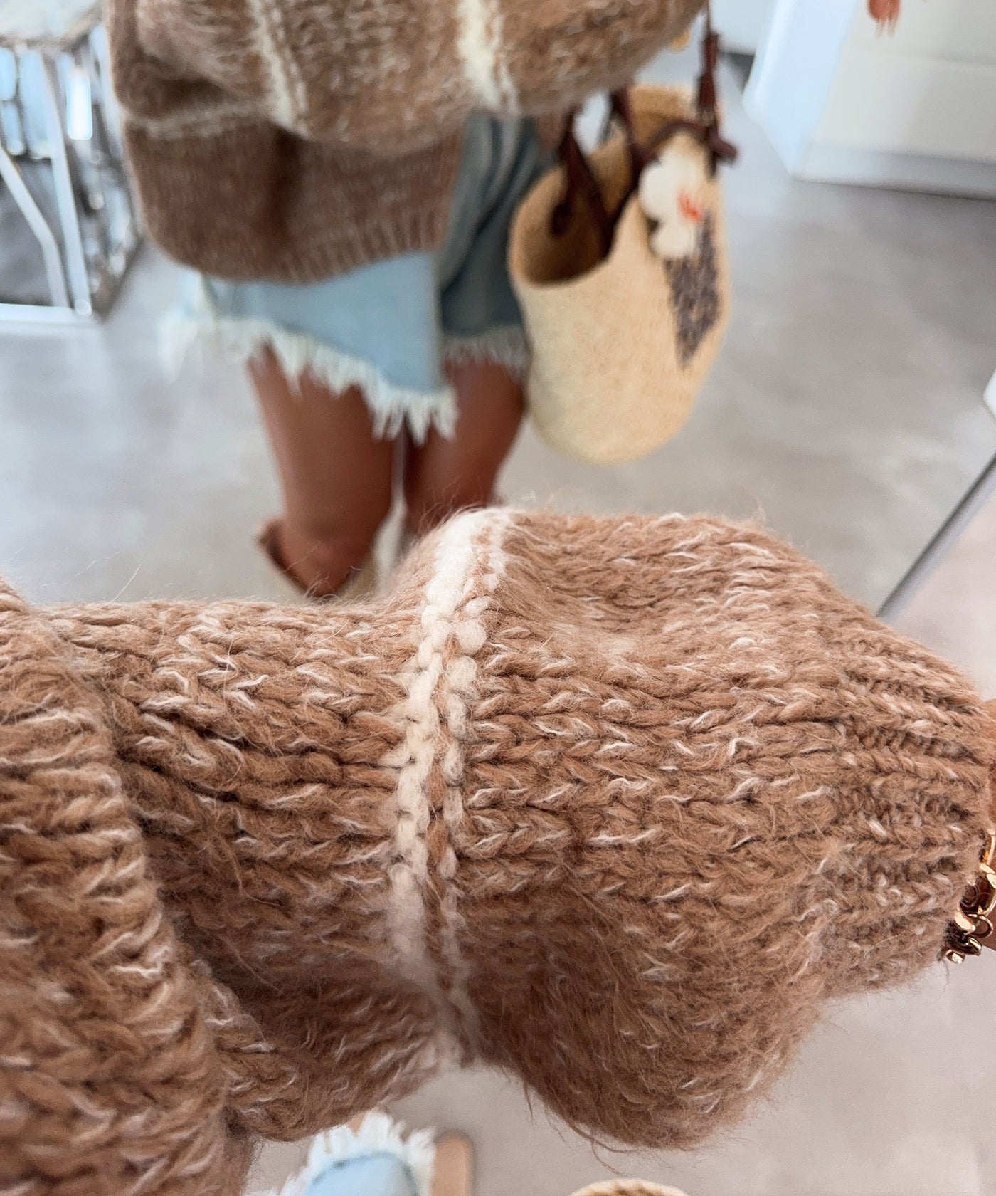 Strickjacke Fay Camel Ladypolitan ♡