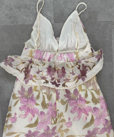 Baumwoll-Leinen-Kleid Flaui Lila Ladypolitan ♡
