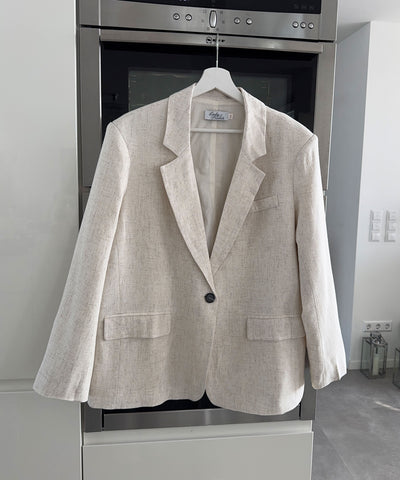 Leinenblazer Elanda Beige Ladypolitan ♡