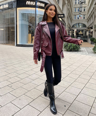 Lederjacke Valea Weinrot Ladypolitan ♡