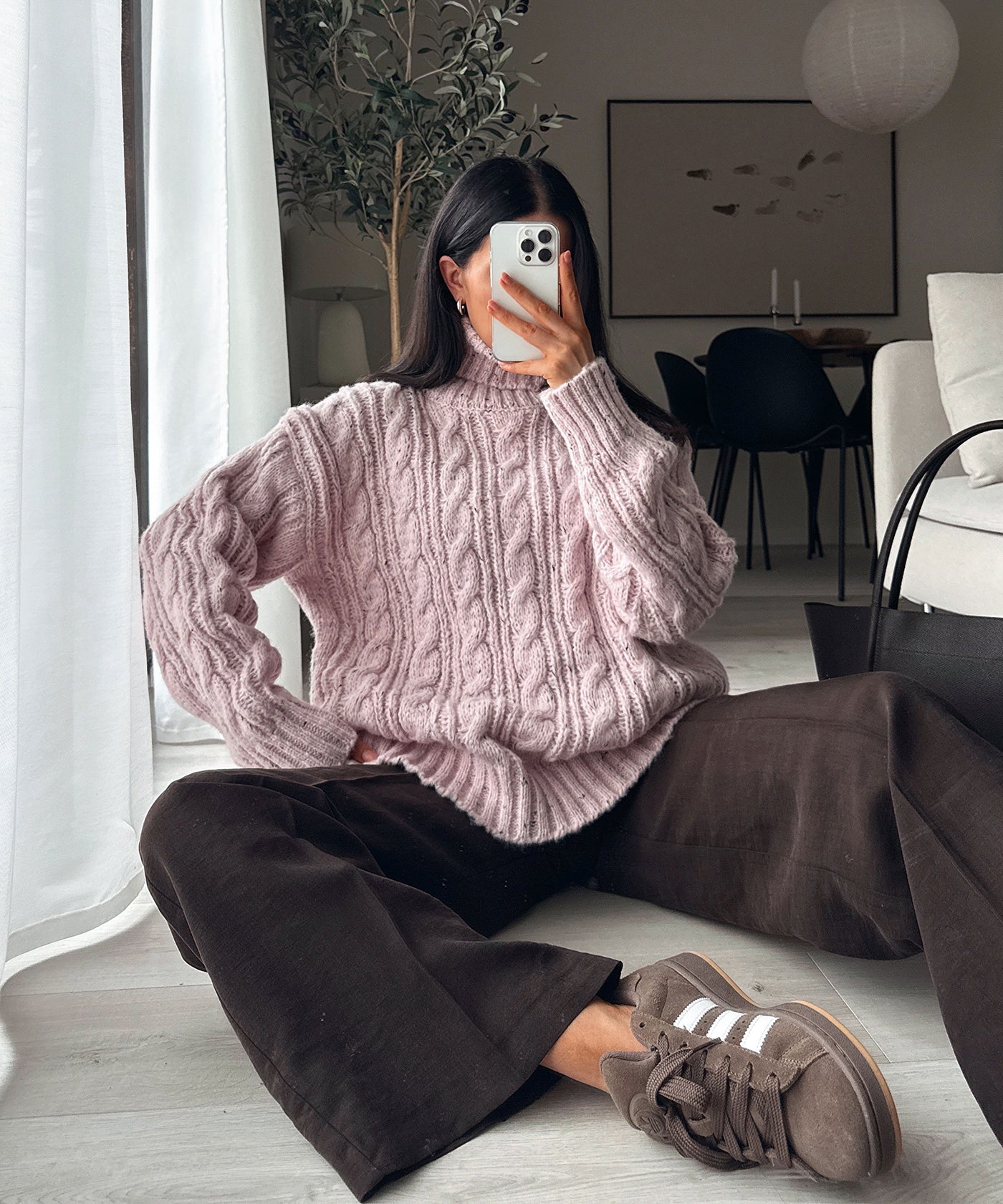 Rollkragen Pullover Vilena Rosa
