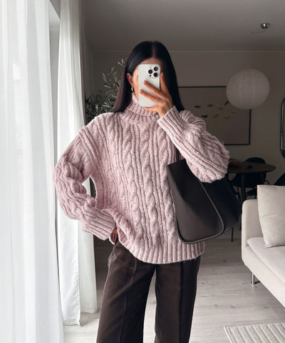 Rollkragen Pullover Vilena Rosa