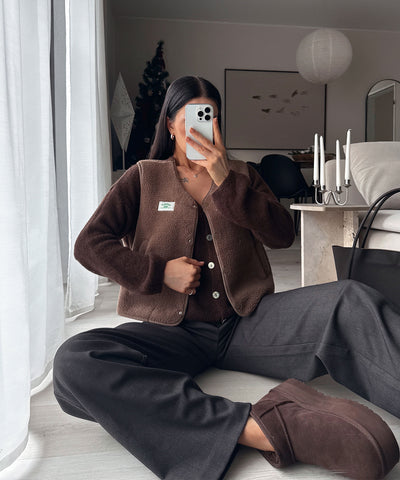 Teddy Weste Kalina Braun