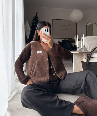 Teddy Weste Kalina Braun